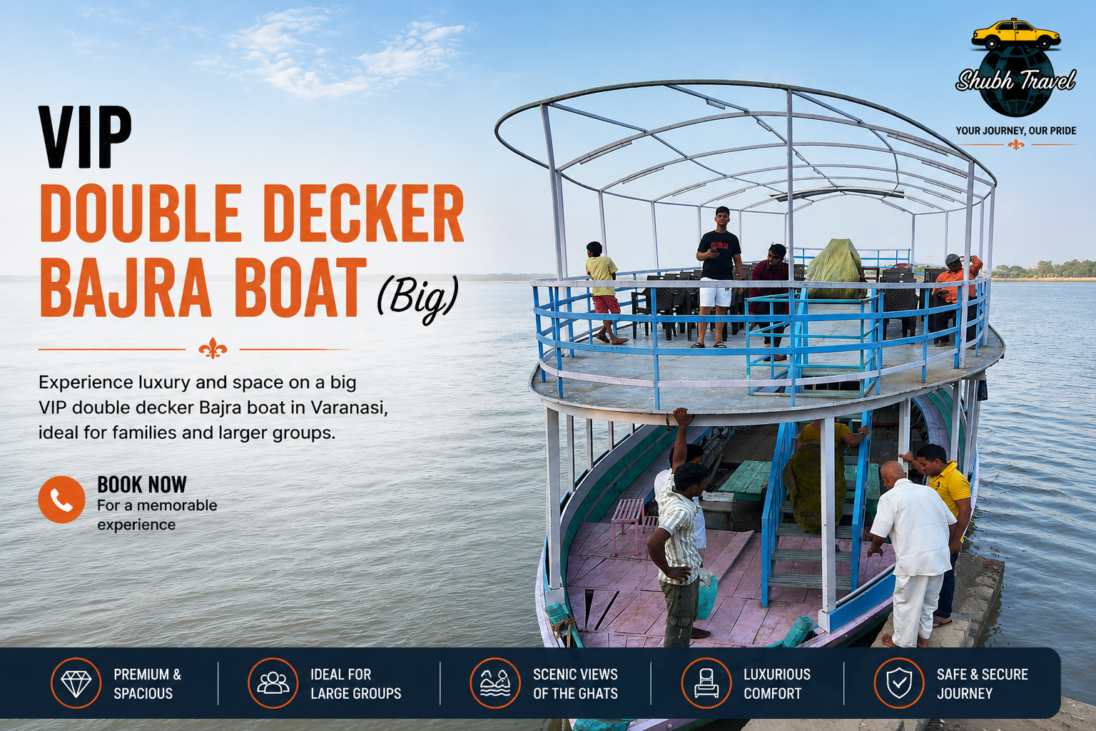 Big VIP Double Decker Bajra Boat